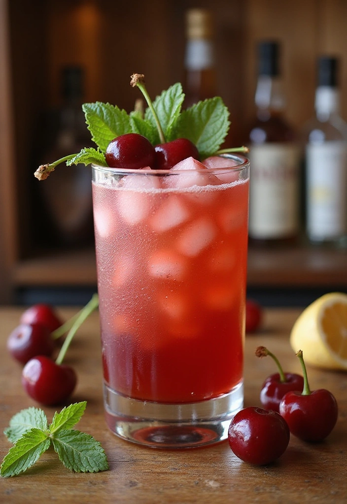 15 Creative Cocktail Recipes That Will Wow Your Guests (And They're So Easy!) - 9. Cherry Bourbon Smash