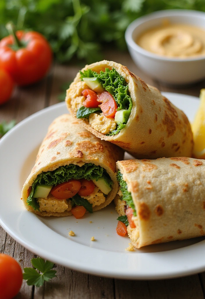 15 Insanely Easy Summer Meals That'll Keep You Cool and Refreshed! - 10. Veggie-Packed Hummus Wraps