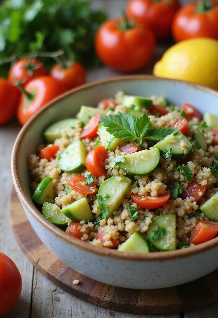 16 Delicious Vegetarian Summer Meals That Will Make You Forget About Meat! - 1. Zesty Summer Quinoa Salad