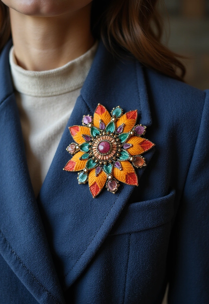 13 Statement Jewelry Pieces That Will Elevate Any Outfit (Wait Until You See #5!) - 7. Colorful Statement Brooches