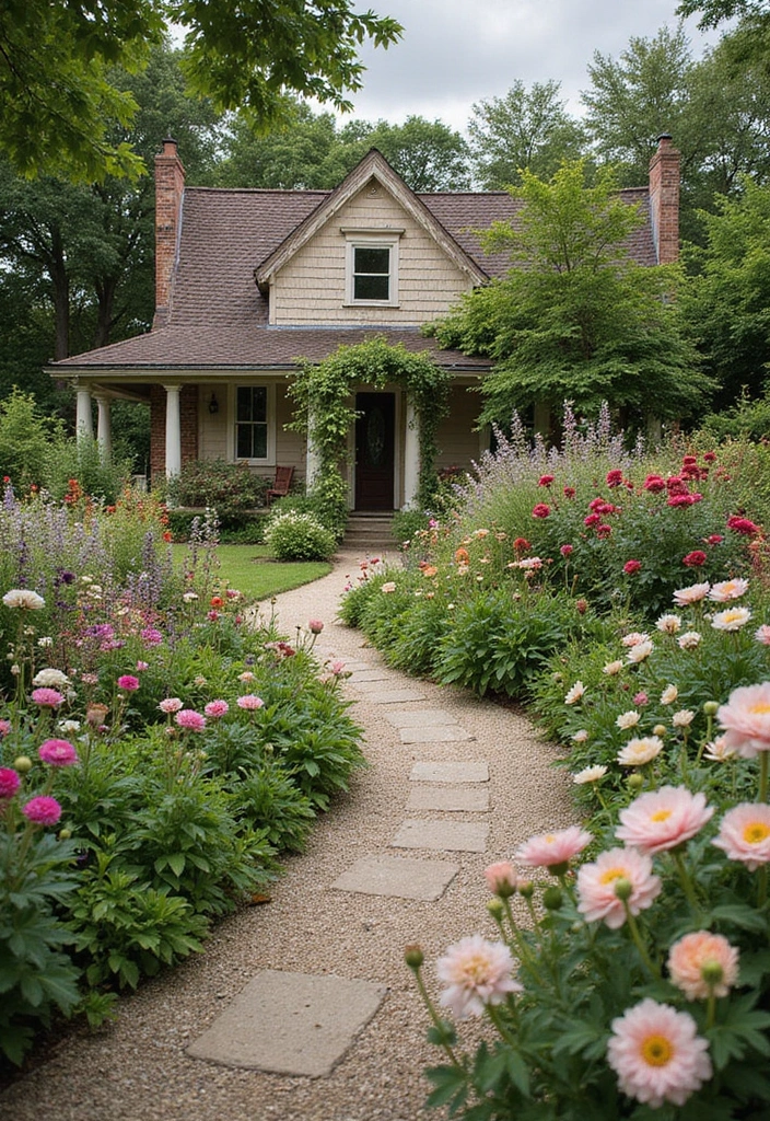 10 Colorful Flower Garden Ideas That Will Transform Your Yard Into Paradise! - 7. Cottage Garden Charm