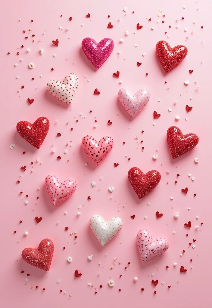 16 Sparkly Glitter French Tips That Will Make You Shine Bright! - 5. Heart-Shaped Glitter Tips