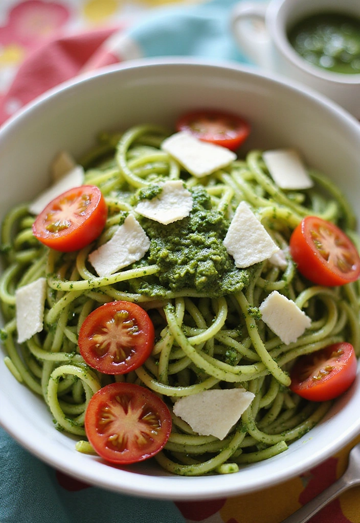 15 Easy Summer Meals That'll Make You Wonder How You Ever Lived Without Them! - 3. Zucchini Noodles with Pesto