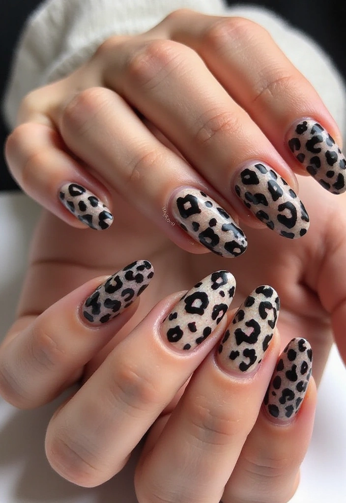 9 Ombre French Nail Techniques That Will Leave You Breathless (Learn #3!) - 8. Ombre Animal Print
