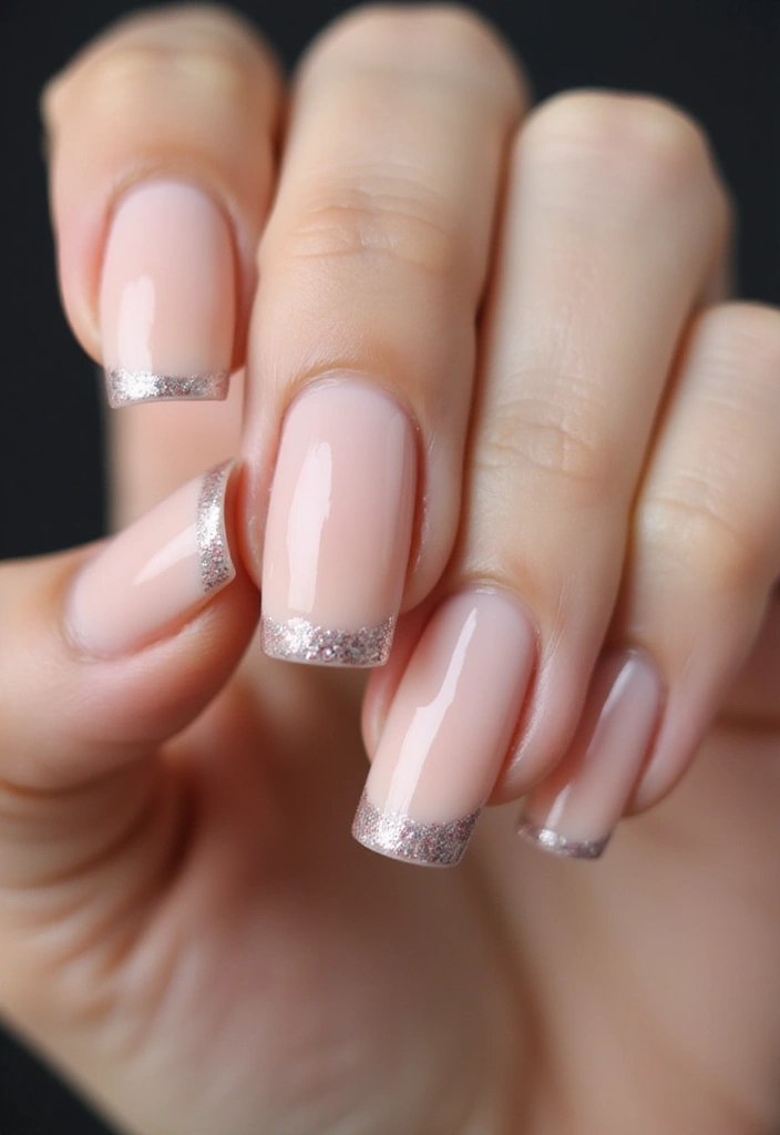 16 Sparkly Glitter French Tips: Make You Shine Bright!