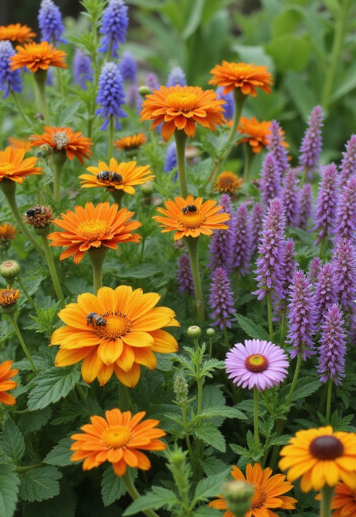 20 Mind-Blowing Vegetable Garden Hacks Every Beginner Should Know (You Won't Believe #15!) - 14. Incorporate Flowers for Pollinators