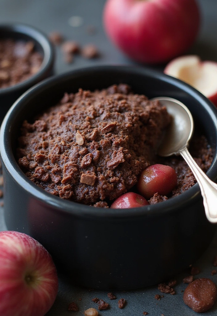 11 Scrumptious Rhubarb Crumble Recipes That Are Too Good to Share! - 9. Chocolate Rhubarb Crumble