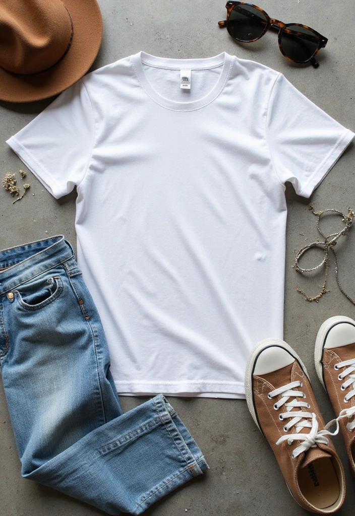 14 Weekend Outfits That'll Make You Feel Like You're on a Mini Vacation (You’ll Love #10!) - 10. The Classic White T-Shirt and Jeans Combo