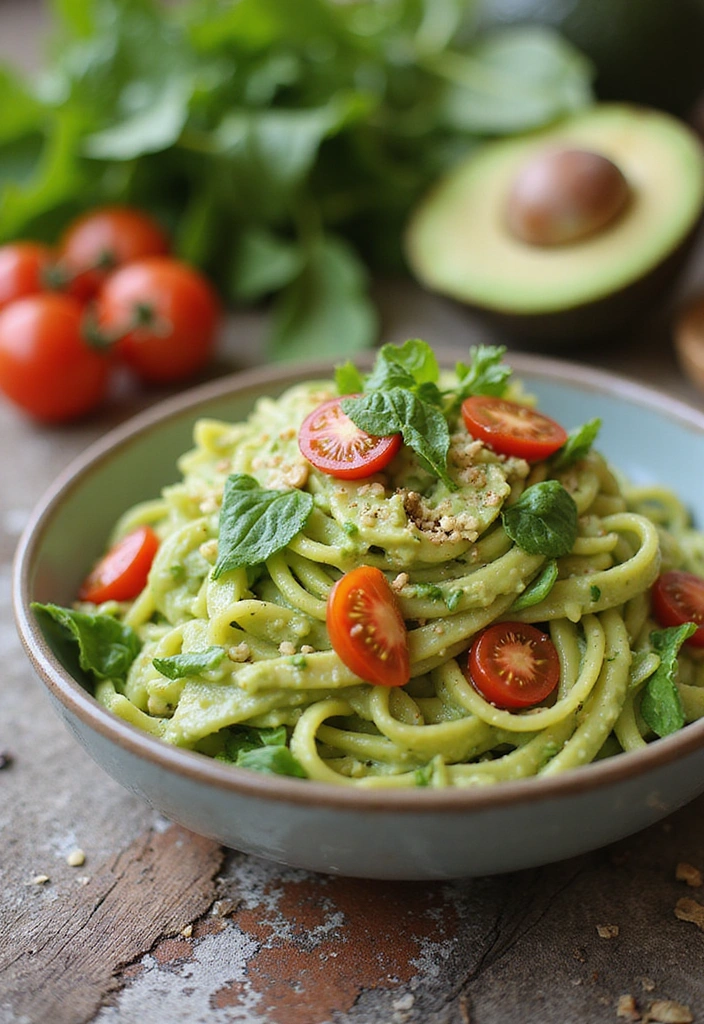 16 Delicious Vegetarian Summer Meals That Will Make You Forget About Meat! - 3. Creamy Avocado Pasta