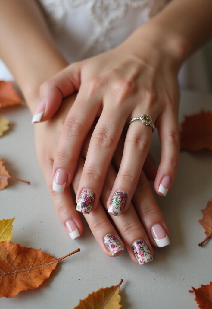 14 Bridal French Tips Every Bride Should Consider (Tip #10 Is a Showstopper!) - 12. Seasonal Themes