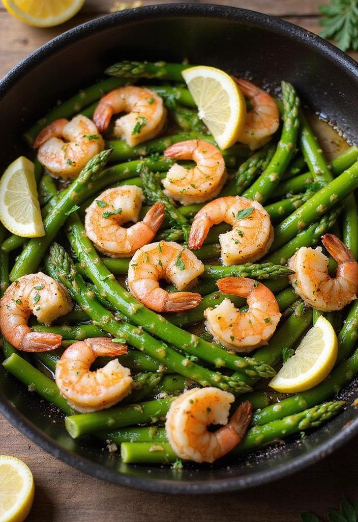 15 Healthy Meals You Can Prep in Under 30 Minutes (Your Taste Buds Will Thank You!) - 7. Lemon Garlic Shrimp and Asparagus