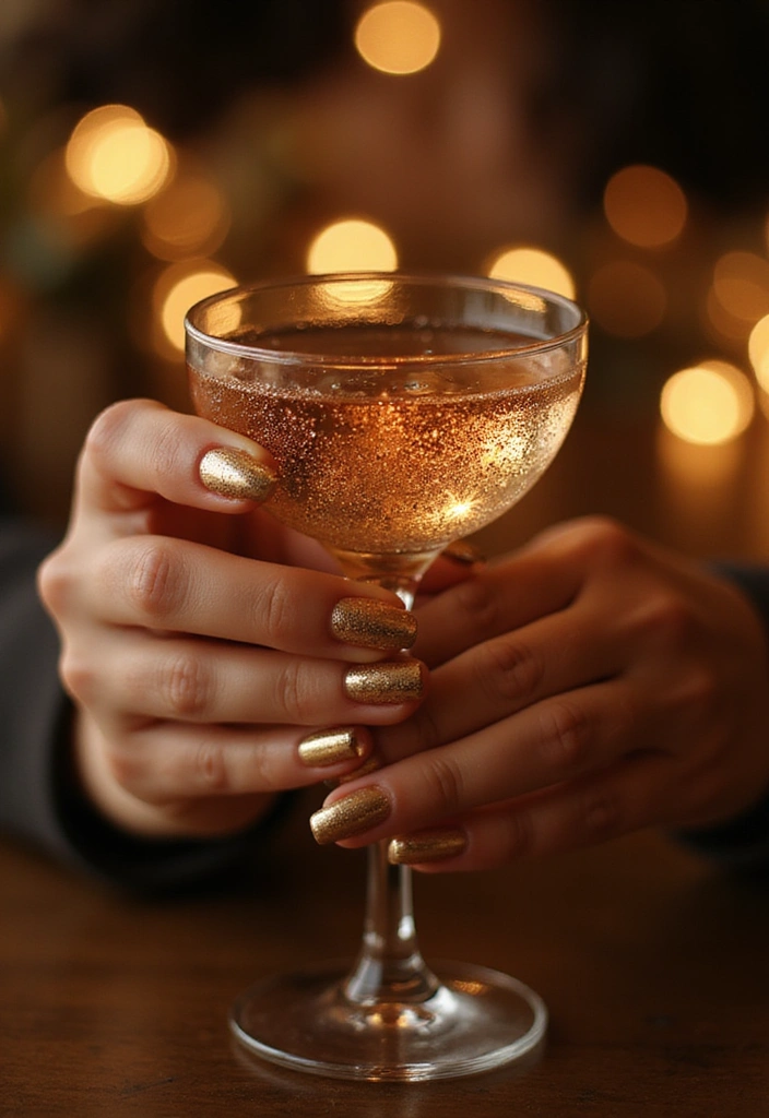 20 Eye-Catching Summer Nail Colors for 2025 That Will Turn Heads (You Won't Believe #12!) - 10. Metallic Gold