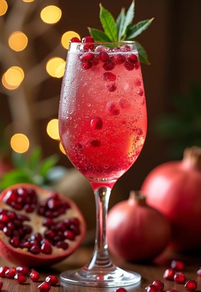 15 Creative Cocktail Recipes That Will Wow Your Guests (And They're So Easy!) - 15. Pomegranate Sparkler