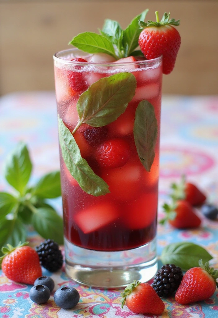 15 Creative Cocktail Recipes That Will Wow Your Guests (And They're So Easy!) - 3. Berry Basil Smash