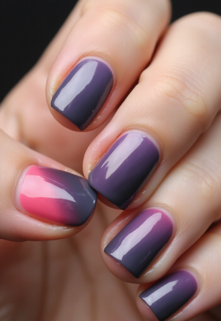 9 Ombre French Nail Techniques That Will Leave You Breathless (Learn #3!) - 4. Dark Ombre Elegance