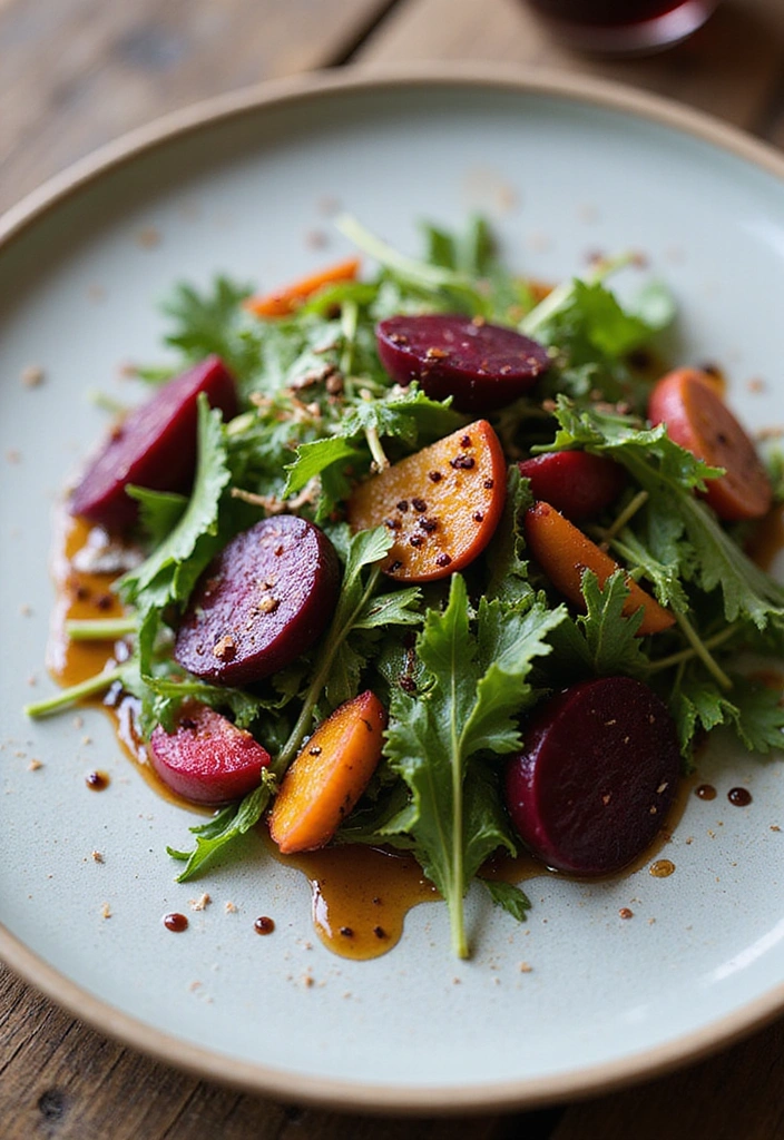 12 Savory Rhubarb Recipes That Will Change Your Dinner Game Forever! - 10. Roasted Rhubarb and Beet Salad