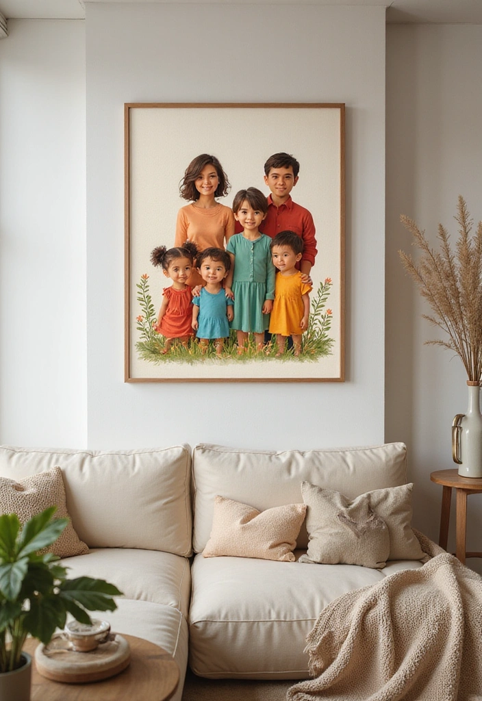 21 Personalized Fader Day Gifts That Will Make You Their Favorite! - 3. Customized Family Portraits