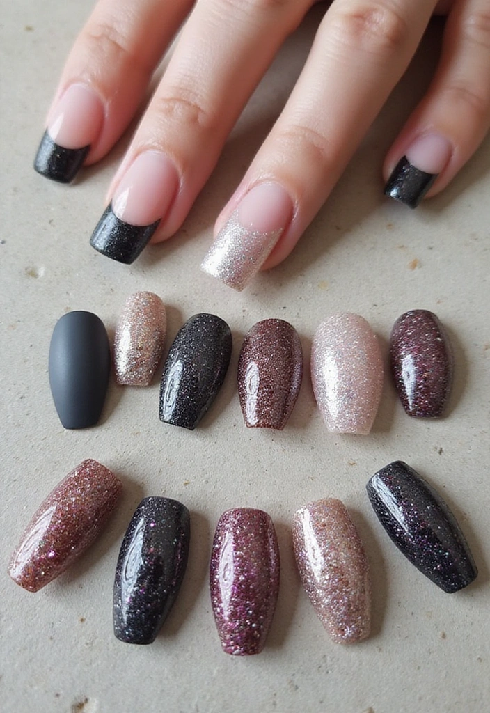 13 Gorgeous French Tip Nail Shapes That Will Complement Your Style Perfectly! - 12. Textured French Tips for Added Dimension