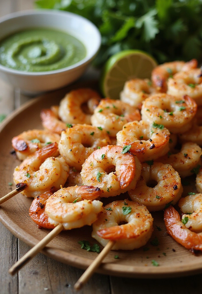 10 Quick and Easy Summer Seafood Dishes That Taste Like a Beach Vacation (Don’t Skip #2!) - 4. Spicy Garlic Shrimp Skewers