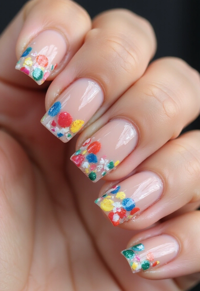 20 Stunning French Tip Nails Ideas That Will Leave You Breathless (Wait Until You See #8!) - 8. Abstract Artistry