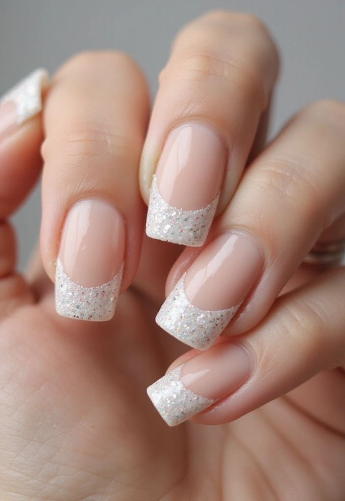 16 Glam French Tip Nails Designs Perfect for Any Occasion (You’ll Love #8!) - 1. Classic Glam Chic