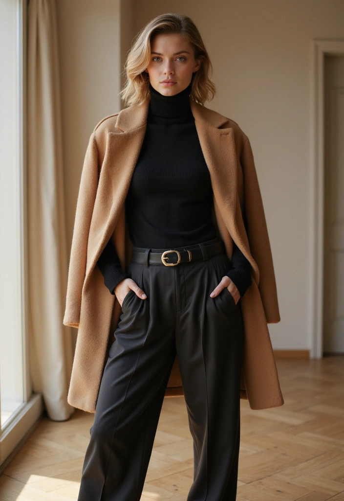 12 Stylish Workwear Outfits That’ll Make You the Office Trendsetter (Say Goodbye to Boring!) - 6. Sophisticated Turtlenecks
