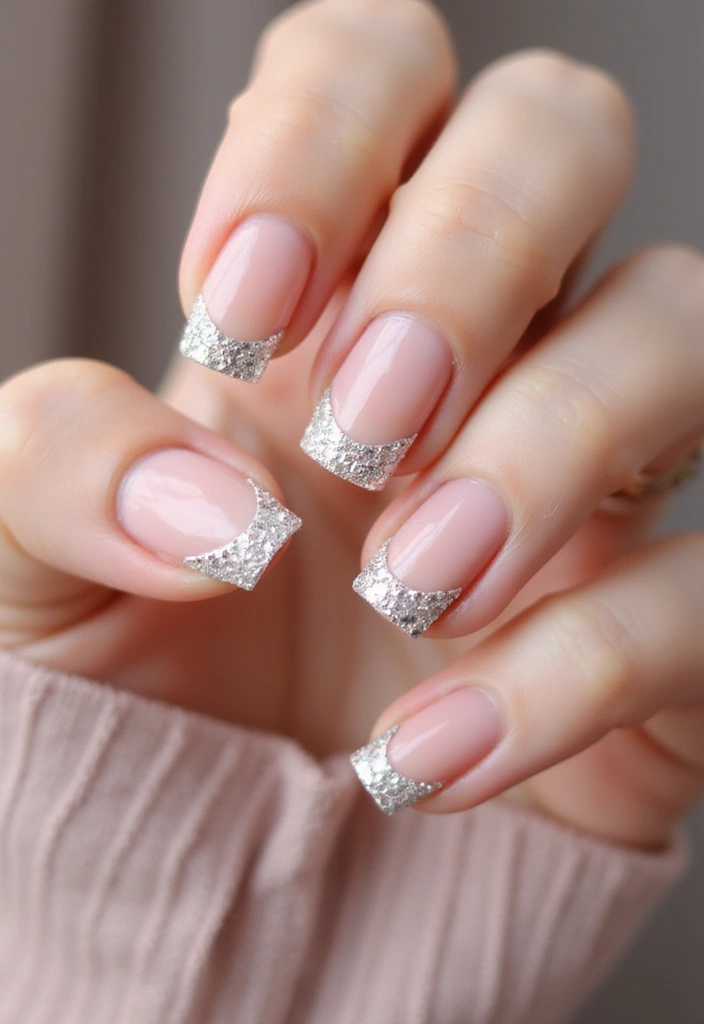 16 Glam French Tip Nails Designs Perfect for Any Occasion (You’ll Love #8!) - 8. Gemstone Glam