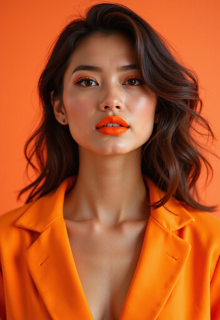 11 Bold Lipstick Colors You Need to Try This Season (Trust Us, #3 Is a Must!) - 6. Electric Orange – The Bold Choice
