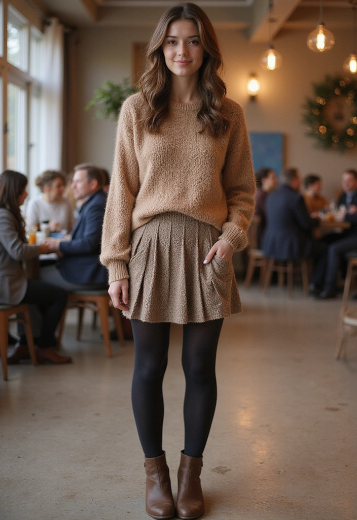 25 Layered Outfits That’ll Keep You Comfy and Chic All Season Long (You’ll Want #12!) - 21. The Charming Layered Skirt Look