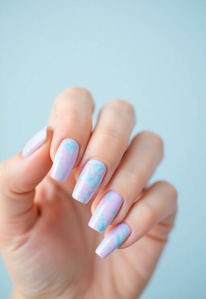 25 Colorful Summer Nails for 2025 That Will Make You Shine Bright! - 7. Pastel Swirls