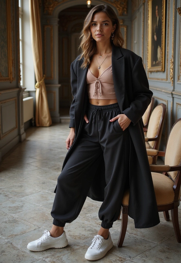 15 Athleisure Outfits That Perfectly Blend Comfort and Style (You’ll Want to Copy #3!) - 14. Luxe Fabrics for Athleisure
