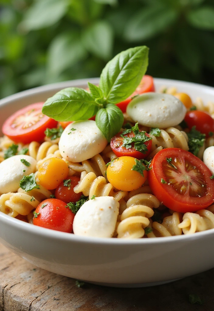 10 Summer Pasta Meals That Come Together in 20 Minutes or Less - 2. Caprese Pasta Salad