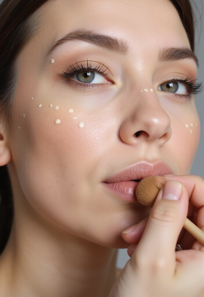 15 Genius Makeup Hacks That'll Transform Your Look in 5 Minutes! - 12. Dot and Blend Foundation Technique