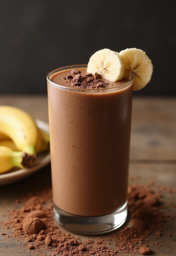 9 Refreshing Summer Smoothies That Will Keep You Cool All Day Long (You Can't Miss #1!) - 6. Choco-Banana Delight