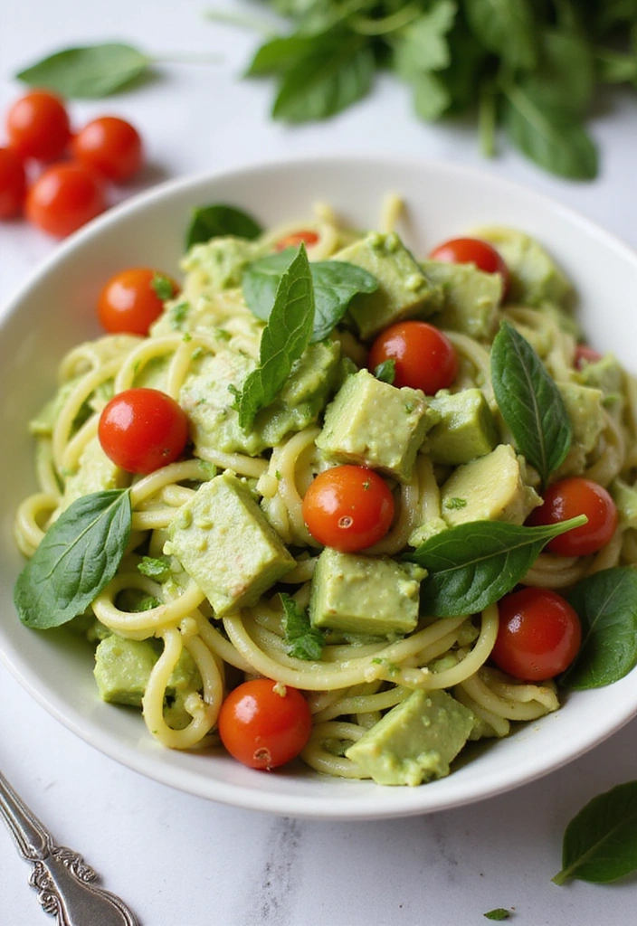 10 Summer Pasta Meals That Come Together in 20 Minutes or Less - 6. Creamy Avocado Pasta