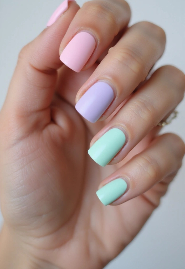 15 Colorful French Tip Nails That’ll Brighten Your Day (You Won't Believe #8!) - 2. Pastel Perfection