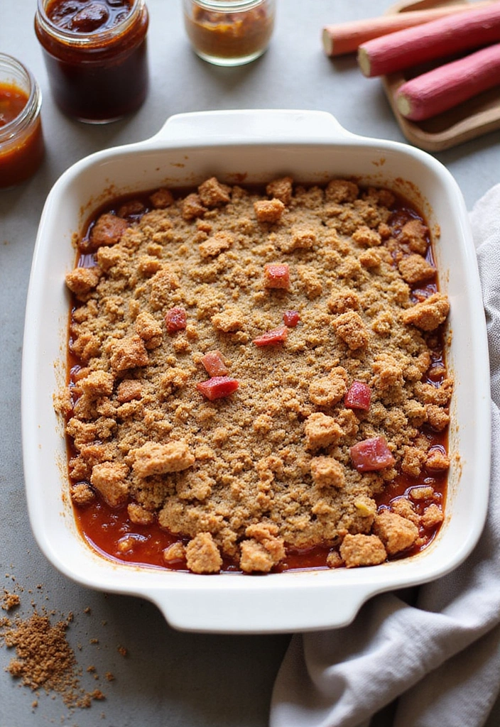 15 Decadent Rhubarb Crumble Recipes You’ll Want to Make Again and Again! - 14. Rhubarb Chutney Crumble