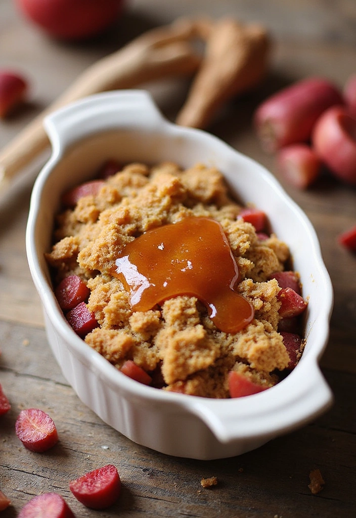 11 Scrumptious Rhubarb Crumble Recipes That Are Too Good to Share! - 10. Maple Rhubarb Crumble