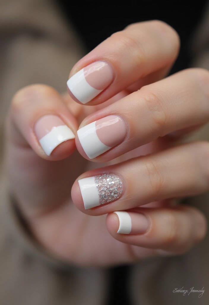 14 Luxury French Tip Nails That Will Make You Feel Like a Million Bucks (Don't Miss #9!) - 14. Customized Initials