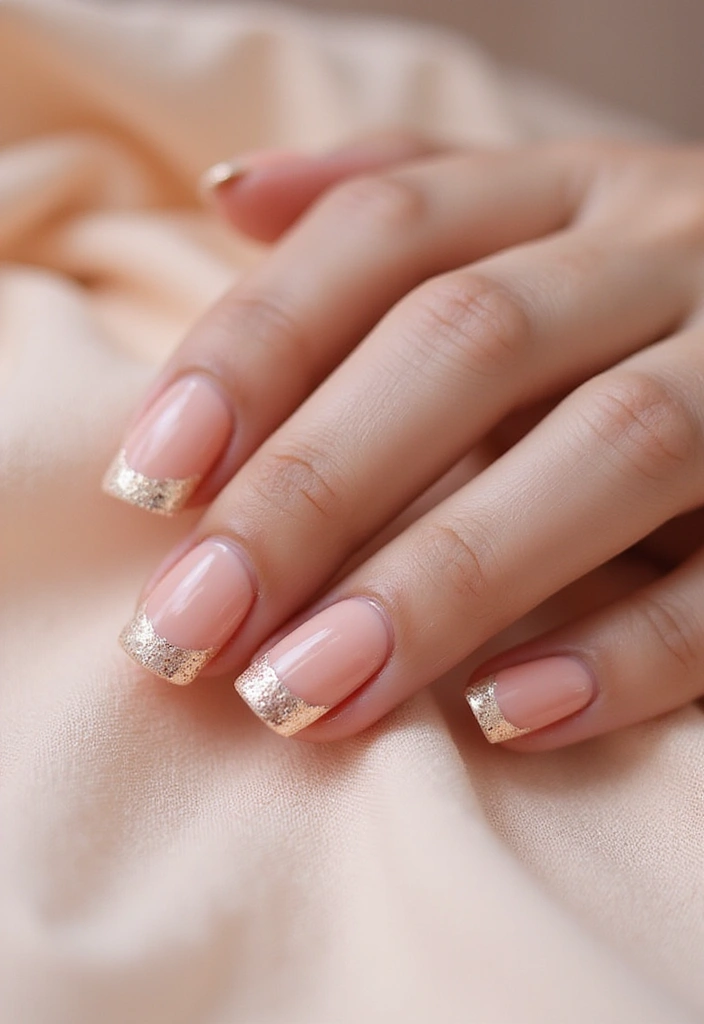 19 Pastel French Tip Nail Designs You Need to Try This Spring! - 4. Peachy Keen