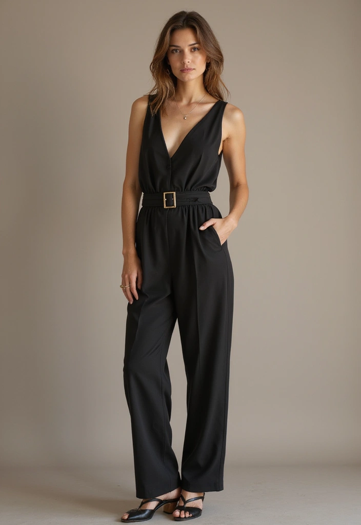 12 Stylish Workwear Outfits That’ll Make You the Office Trendsetter (Say Goodbye to Boring!) - 3. Tailored Jumpsuits – The All-in-One Wonder