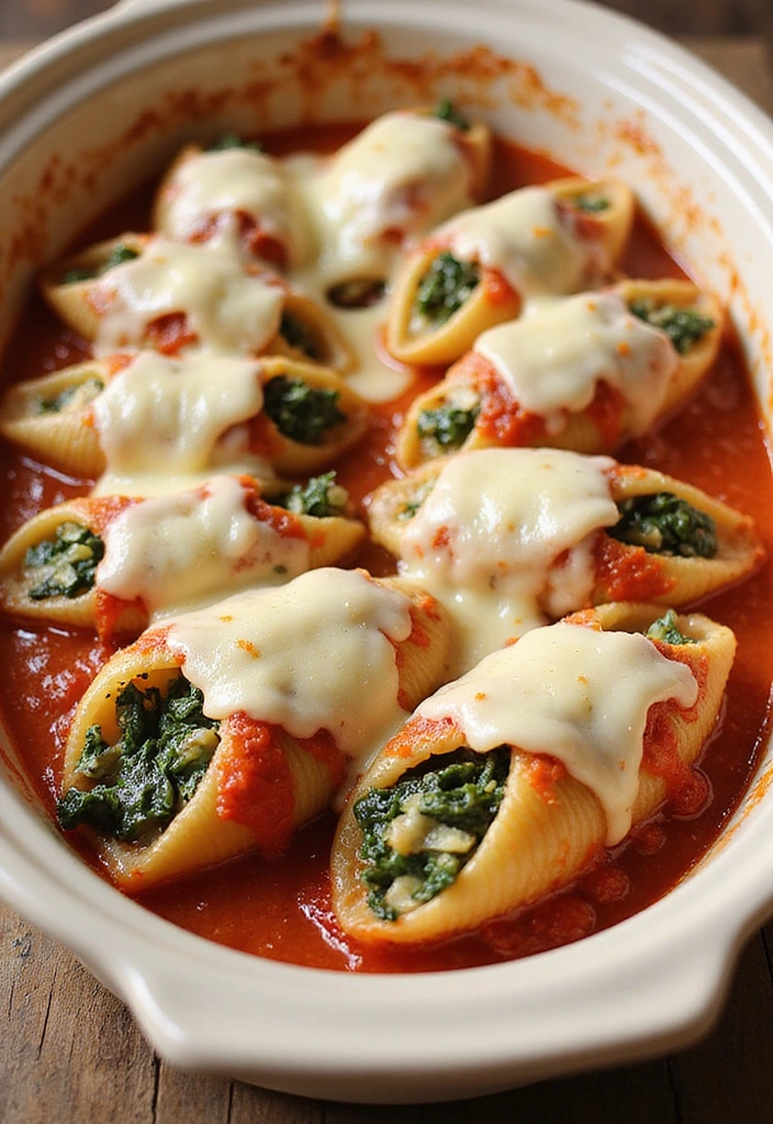 10 Summer Pasta Meals That Come Together in 20 Minutes or Less - 8. Spinach and Ricotta Stuffed Shells
