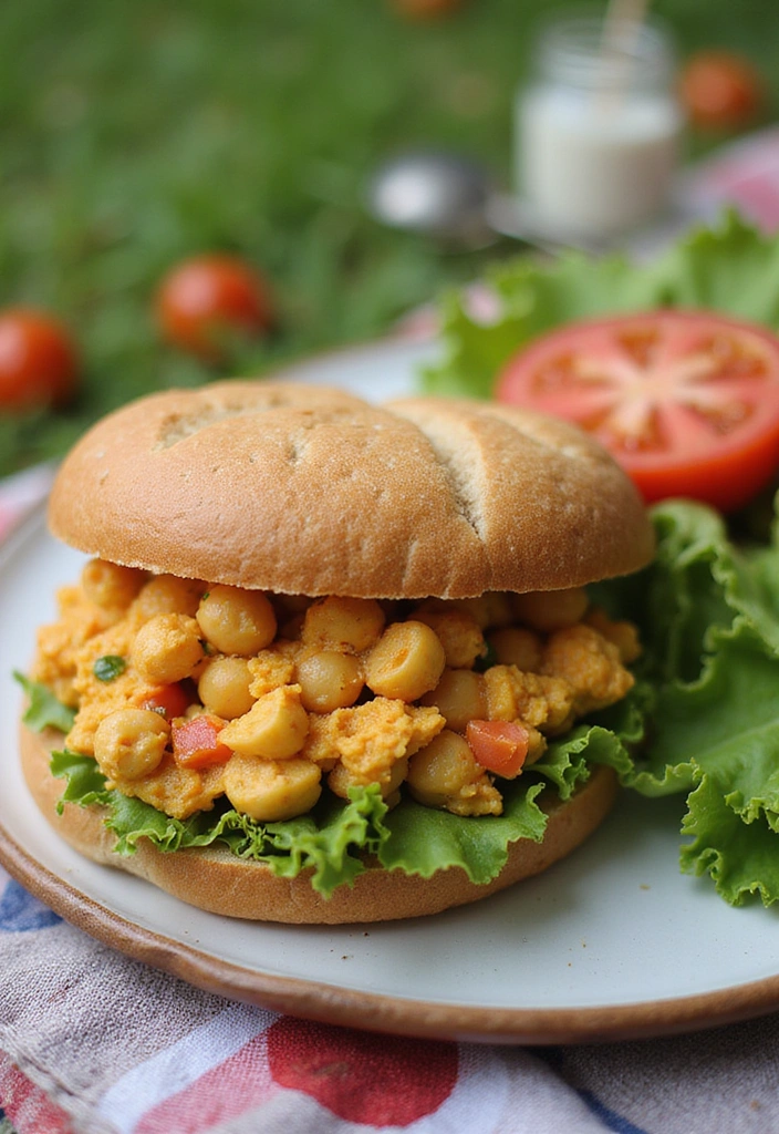 15 Insanely Easy Summer Meals That'll Keep You Cool and Refreshed! - 9. Smashed Chickpea Salad Sandwich