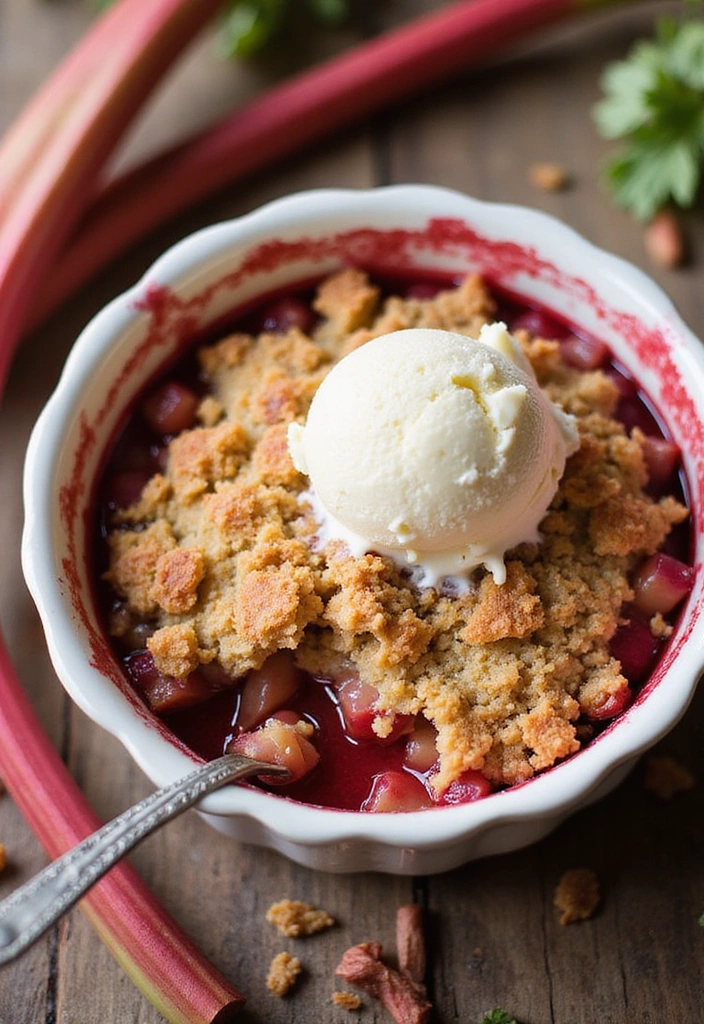 11 Scrumptious Rhubarb Crumble Recipes That Are Too Good to Share! - 1. Classic Rhubarb Crumble