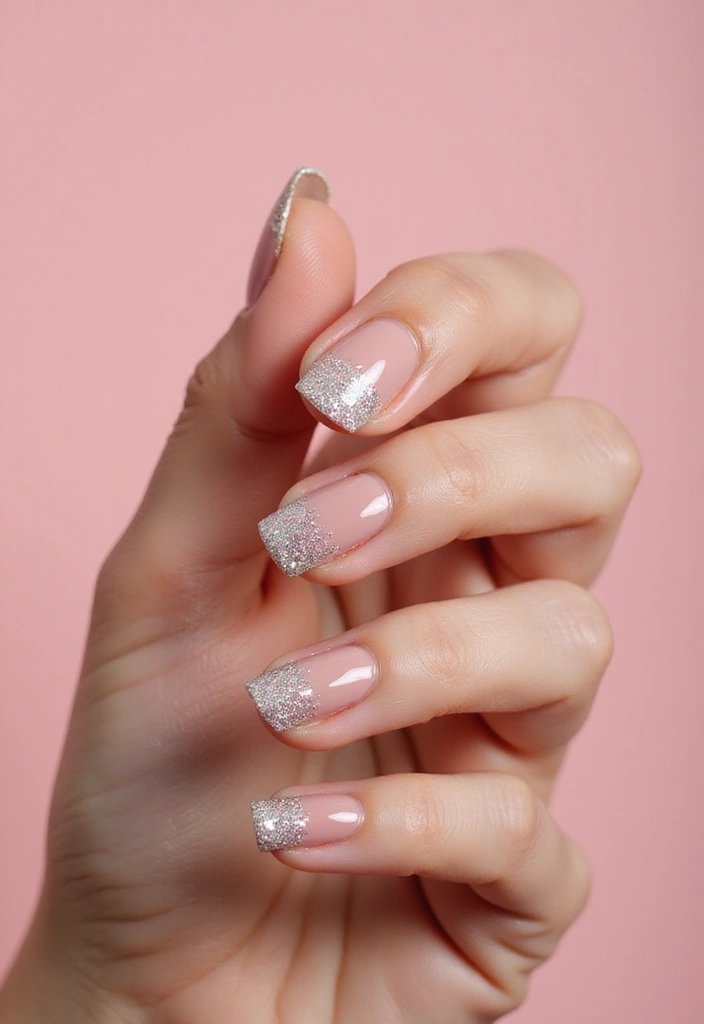 15 Colorful French Tip Nails That’ll Brighten Your Day (You Won't Believe #8!) - 8. Glitter Bomb