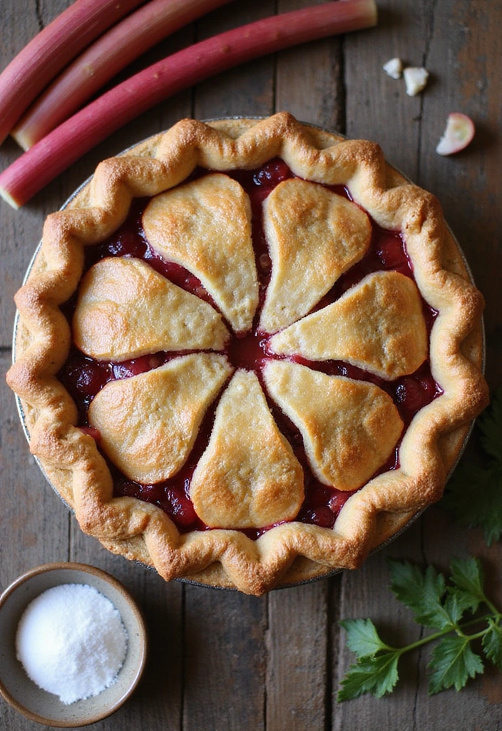 12 Irresistible Rhubarb Pie Recipes That'll Make You Drool (You'll Want to Bake #5!) - 1. Classic Rhubarb Pie