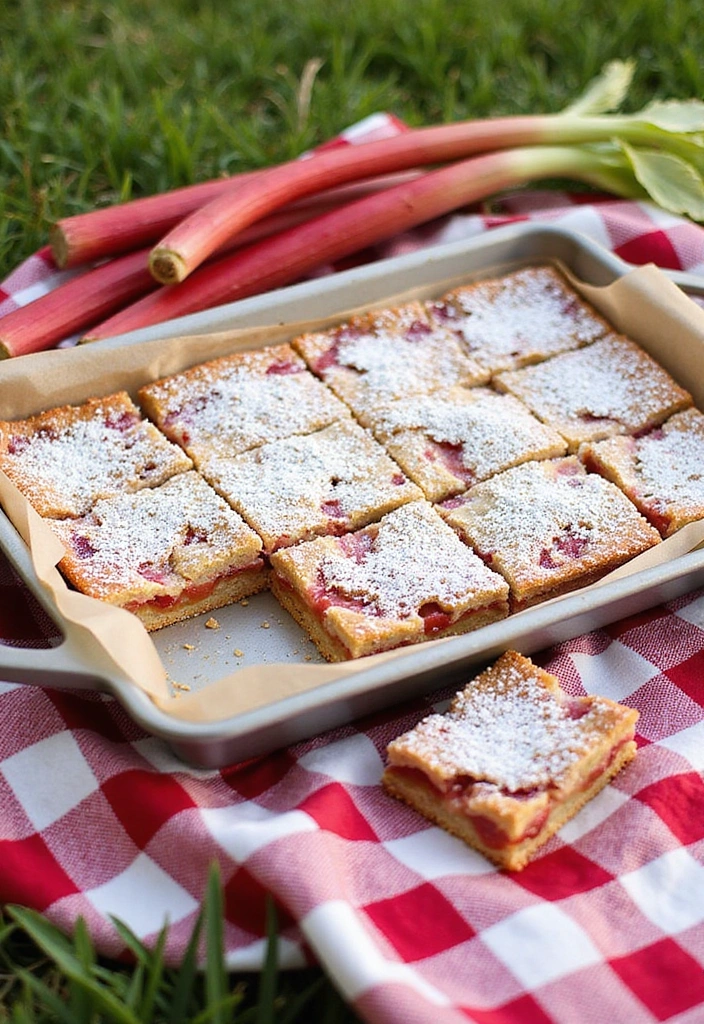 12 Irresistible Rhubarb Pie Recipes That'll Make You Drool (You'll Want to Bake #5!) - 10. Rhubarb Pie Bars