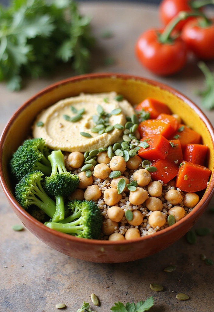 13 Colorful Summer Grain Bowls You Can Customize for Every Craving! - 8. Veggie-Packed Protein Bowl