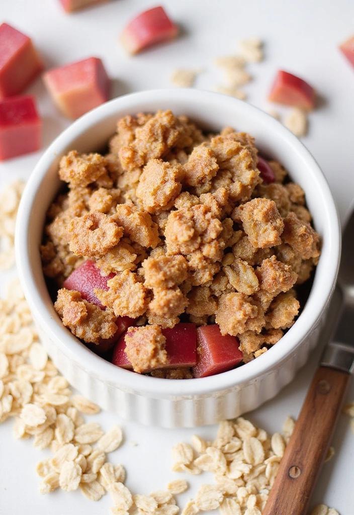 11 Scrumptious Rhubarb Crumble Recipes That Are Too Good to Share! - 4. Oatmeal Rhubarb Crumble
