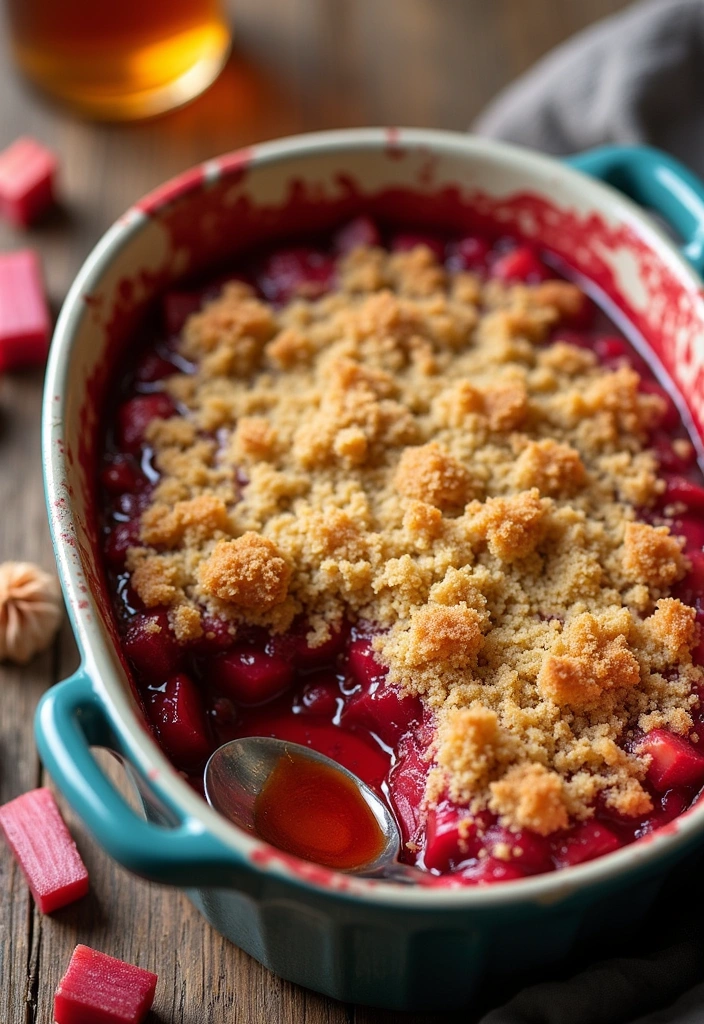 15 Decadent Rhubarb Crumble Recipes You’ll Want to Make Again and Again! - 5. Maple Rhubarb Crumble